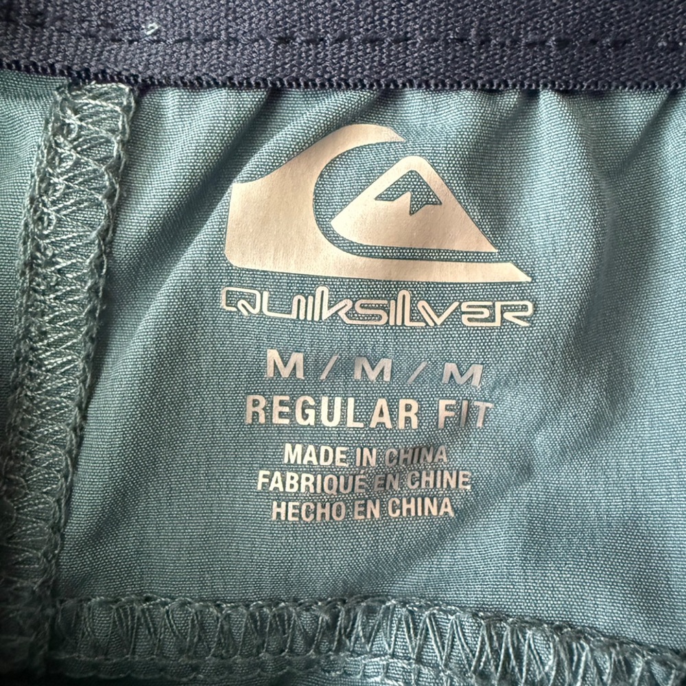 **SOLD** Quiksilver Blue Swim Trunks - Picture 4 of 8